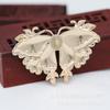 Yiwu Golden Ray retención de color polilla Nao'e DIY se puede incrustar con punto de goteo de aceite mariposa esmeralda flor grande accesorios de horquilla B2437