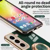 Funda Adecuada para Teléfono Samsung S23 Ultra A53 Galvanizada Hebilla de 24 Anillos S26Plus Soporte Magnético para Coche S26Ultra