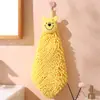 Toalha de Mão Oficialmente Autorizada em Chenille para Cozinha e Banheiro, Tipo para Pendurar, Absorvente, Toalha Quadrada Fofa, Toalha de Uso Duplo