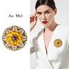 Nueva versión coreana de broche de flor de cristal, moda Joker, ramillete, abrigo, temperamento, pin, accesorios, fabricantes al por mayor