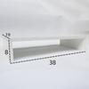 Suporte Elevado para Computador de Camada Dupla Elástico Branco para Desktop com Gaveta para Notebook Mesa de Escritório Pad de Mesa Armazenamento Alto