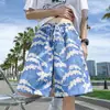 Moda Estilo Coreano Ropa para Hombre Verano Nuevo Estilo Pareja Pantalones Cortos Estampado Digital Pantalones Cortos de Playa Juveniles para Mujer Ins