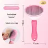 Pente para Gatos para Remover Pelos Soltos, Escova de Higiene para Cães, Ferramenta de Higiene para Gatos para Limpar Pelos Longos, Suprimentos Especializados para Gatos Pet para Remoção de Pelos