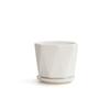 Maceta de Cerámica Estilo Crema Planta Maceta para el Hogar Exquisita Blanca Lujo Accesible Creativa Orquídea Suculenta Planta Verde