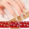 Accesorios para Uñas Nuevo Tendencia Aleación de Oro y Plata Lazo de Uñas Mariposa 3D Corbata de Moño Accesorios DIY para Uñas