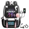 Mochila Estampada de Chicas Cazadoras Transfronterizas Mochila para Estudiantes de Primaria Femenina Grados 1-6 Mochila de Gran Capacidad para Viajes al Aire Libre