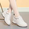 Sapatos de mãe Outono e Inverno 2023 novo tênis de lazer e viagem para meia-idade e idosos couro macio confortável sola macia sapatos femininos primavera e outono