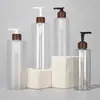 Frasco Branco Plano de 300ml para Loção Condicionadora Spot Frasco de 500ml PET Tipo Pump para Sabonete Líquido Shampoo