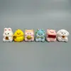 Imán de Gato de la Fortuna Lindo para Refrigerador Decoración Magnética de Año Nuevo para Paz y Alegría Festivas, Decoración para Puerta y Sala de Estar