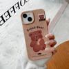 Nueva Funda de Cuero de Dibujos Animados Marrón para Otoño e Invierno para Apple 1615Promax Funda Protectora Linda Resistente a Caídas