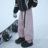 Pantalones de esquí impermeables con forro polar para hombre, pantalones de asalto deportivos para exteriores de invierno engrosados, marca de moda, casual americano, pantalones de punta