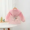 Cortavientos con Capucha y Mangas Raglán Dulce para Bebés y Niños Pequeños, Chaqueta Cortavientos Impermeable para Exteriores con Bordado de Letras y Conejo Lindo para Niños
