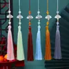 Borla de Nudo de Bambú Estilo Antiguo para Espada, Borla Pequeña, Borla Blanca para Abanico, Accesorios para Vestidos Hanfu Qipao Estilo Antiguo, Accesorios para Ropa al por Mayor