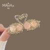 Clipe de cisne elegante super fada requintado feminino médio para trás cabeça meio cabelo tubarão clipe superior clipe distinto chapéu