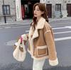 Liquidación Especial Qf00116 Chaqueta Nueva con Cuello Alto Ropa de Mujer de las Trece Líneas de Guangzhou Suministro para Celebridades de Internet Artículos de Remate