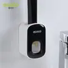 Dispensador Automático de Pasta de Dente para Uso Doméstico, Espremedor de Pasta de Dente Montado na Parede Sem Furar, Conjunto de Dispositivo de Espremer Pasta de Dente para Banheiro