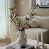 Jarrón Irregular de Cerámica Hecho a Mano para Decoración del Hogar, Estilo Nórdico Vintage, Adecuado para Flores Secas y Flores Frescas, Decoración de Escritorio, Recipiente para Arreglos Florales