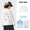 Camiseta de manga larga de algodón puro para niños YOOOU 2026 otoño nueva camiseta base para niños pequeños primavera y otoño