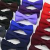 Pajarita para Hombre, Boda, Novio, Padrino de Boda, Borgoña, Padrinos de Boda, Traje Negro, Pajarita Negra de Doble Capa