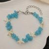 Pulseira Cristal Multicamadas Nova Boêmia Transfronteiriça Pulseira Pingente Estrela do Mar Conjunto de Pulseiras com Contas Coloridas Mulheres
