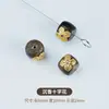 Pulsera de Madera de Agar Natural con Bolsa de Cuentas Barriles de Oro de 24K Hecha a Mano DIY Pulsera Wenwan Cuentas Espaciadoras para Pulsera Colgante Al por Mayor