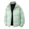 Jaqueta de Algodão Quente à Prova de Vento com Gola Alta em Cores Contrastantes para o Inverno de 2025 Jaqueta Casual Estilo Hong Kong para Homens e Mulheres