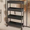 Prateleira de Armazenamento Traseira para Porta de Banheiro Armário de Armazenamento de Chão para Espaço Estreito no Banheiro Carrinho Pequeno Multicamadas Ultrafino para Espaço do Vaso Sanitário