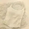 Camisola plisada de diseño picante puro y dulce de verano con copas para mujer, adecuada tanto para llevar debajo como por encima, top ajustado para chica joven