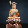 Estatua de Buda Guanyin, Estatua de Bronce, Estatua de Buda para Ofrenda Familiar, Juego Completo de Buda Shakyamuni, Bodhisattva Ksitigarbha, Buda Maitreya, Salón de los Tres Santos de Saha