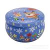 2021 Caja de Hierro Pequeña de Chocolate para Navidad Lata de Metal Hoja de Lata Creativa Tarro para Galletas y Caramelos Tarro para Velas de Navidad Listo en Stock