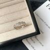 Anillo de Cobre Plata Esterlina S925 Zircón para Mujer Retro Lujo Ligero Nuevo Diseño Nicho Chino Anillo de Alto Grado Libro Rojo
