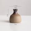 Jarrón pequeño de cerámica retro nostálgico hidropónico para planta verde, decoración de flor seca, flor de escritorio, decoración para sala de estar