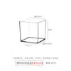 Jarrón de acrílico, recipiente cuadrado transparente para plantas hidropónicas, como potos, lirios, tulipanes, nenúfares, anturios blancos, recipientes hidropónicos, macetas