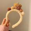 Linda Nueva Diadema de Dibujos Animados para Mujer, Diadema de Felpa para Lavarse la Cara y Aplicarse Mascarilla Facial, Accesorio para el Cabello Antideslizante