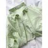 Camisa Casual Holgada para Mujer 2024 Primavera Nueva Bordada de Poni Algodón Lavado Manga Larga Versátil Camisa para Vestir por Capas