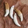 Acessórios para Bebê Pingente de Dente de Cachorro Genuíno Vendedor de Rua E-commerce Dente de Cachorro Real Joias DIY Colar Pequenos Acessórios