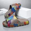 Pantuflas de Verano para Hombre Tallas Grandes Antideslizantes de Una Tira Nuevo Estilo Pantuflas de Casa para Interior Chanclas Casuales para Playa con Bloques de Color