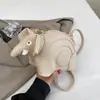 Bolso Nuevo de Diseño de Nicho Transfronterizo para Mujer, Bolso de Elefante Estéreo Lindo y Creativo, Bolso de Hombro Cruzado de Moda Estilo Ins