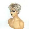 Nova peruca de cabelo curto liso, moda de fibra de alta temperatura transfronteiriça para mulheres europeias e americanas, disponível do fabricante para envio imediato e dropshipping