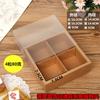 Caja de embalaje crujiente de yema de huevo 2-4-6 embalaje cuero transparente caja de galletas 50-80g caja de embalaje de pastel de luna al por mayor