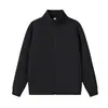 380g 40s Algodón Diamante Texturizado Air Layer Chaqueta de Negocios Cuello Alto Ropa Exterior Estampada Uniforme de Trabajo de Empresa Impresión