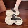 Sapatos de Caverna Borboleta Pérola Exquisitos Moda Verão Feminina Estilo Coreano Pantufas Grossas Gentis Chinelos Chinelos Uso Externo Chinelos de Dedo