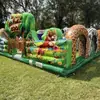 Castelo Inflável, Trampolim Inflável Infantil para Exterior, Equipamento de Diversão, Escorregador, Barraca de Parque ao Ar Livre, Trampolim, Castelo Travesso