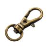 Chaveiro de Liga de Zinco com Banho de Bronze Antigo Dourado, Bronze Antigo Vermelho, Acessórios de Ferragens Preto Fosco, Estilo Minimalista Moderno, Portátil