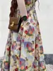 Vestido Chaleco de Algodón Estampado Francés Retro Verano 2026, Vestido Dulce Adelgazante de Corte A Fresco y Juvenil Estilo Coreano