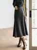 Saia Feminina Elegante e Versátil de Cintura Alta, Slimming, Linha A, Comprimento Médio Bodycon, Nova Outono 2026