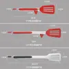 Pinzas de silicona multifuncionales 2 en 1 para alimentos, pinzas de barbacoa resistentes a altas temperaturas para exteriores, pinzas para asar carne y freír bistecs, pinzas para alimentos