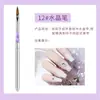 Caneta para Nail Art de Fábrica Atacado Prata Conjunto de Canetas de Escultura de Cristal Caneta Caneta de Cristal Ferramentas para Nail Art Pincel para Nail Art