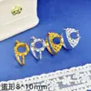 Anillo de plata de ley S925, con montura en forma de huevo de 8*10 mm, patrón de bambú cepillado, estilo corte vintage, accesorio de montura para anillo con incrustación de jadeíta