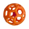 Pelota Hueca de Goma TPR para Masticar Perro Gato, Pelota Navideña con Campana, Juguete Pelota para Mascotas que Libera Premios